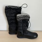 Cute Black Winter Snow Boots Size 7 Photo 3