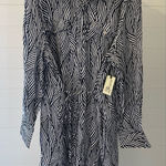 Terra & Sky  Plus Size Navy Blue Stripe Mini‎ Shirt Dress Photo 0