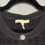 Maje  Rassimy Textured Sleeveless Knit Mini Dress Black Silver Women’s Size 38/M Photo 3