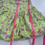 NWT ZARA Pistachio floral print high waist bubble skort sz S Green Photo 7