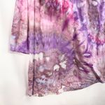 Old Navy  Large Top‎ Handmade Tie Dye Crochet Lace Pink Purple Short Sleeve 1644 Photo 7