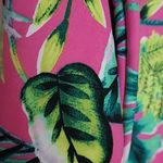 Tommy Bahama  GOLF UPF 50 NEON PINK BOTANICAL HAWAIIAN LEAF PRINT LONG SLEEVE M Photo 7