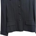 Kasper for A.S.L. Women's Size 6 Pinstripe Blazer Professional Casual Black Photo 7