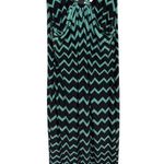 Soho Black Teal Chevron Maxi Dress 2000's Style Preppy Vacation Resort Beach Size L Photo 3