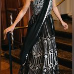 SANI Purple Anjali Metallic Embroidered Anarkali with Dupatta L Size L Photo 3