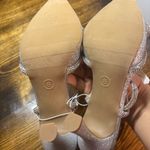 A New Day  Silver Blingy Holiday Bow Heels Size 8 Photo 6
