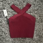 Aritzia Babaton Knit Cross cropped tank mauve size xs Photo 0