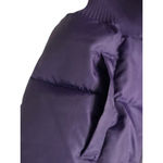 NWOT Women's Small Purple Puffer Vest Faux Fur Hooded Ski Resort Chalet Hiking Photo 5