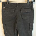 Alice + Olivia Isaac Cargo Pants with Rib Black Photo 5