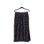 Herman Geist VINTAGE MIdi Floral Purple Viscose Skirt Small Photo 57