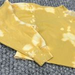 Brandy Melville John Galt  Yellow Cropped Tie-Dye Sweatshirt Size Small Photo 2