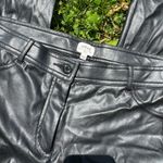 Aritzia Wilfred Adrienne Leather Skinny Pant Black Size 10 Photo 2