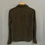 Max Mara Candia Washed Silk Brown Button Up Pocket Blouse Top. Sold out in store Photo 3