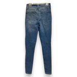 SO  Jeans Womens Size 0 Long 24 W Super High Rise‎ Jegging Blue Ripped Distressed Photo 1