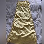 LIONESS Butter Yellow  Drawstring Maxi Dress Photo 6