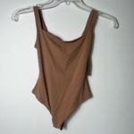 SKIMS Fits Everybody Square Neck Thong Bodysuit in Sienna Photo 5