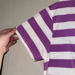 BoxLunch Women's 2XL‎ Purple Striped Batman T Photo 3