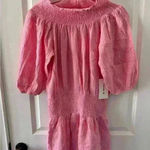 ADORABLE YanaK Magnolia Mini Dress (dbl gauze)~light pink~ large~ NWT! Pink Photo 1
