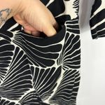 J.Crew Dress Womens 2 Black White Graphic Abstract Print Mod Retro Statement Art Photo 1