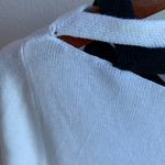 Emporio Armani EA7 White Blouse Neckline Detailing Neutral Nautical Preppy XS Photo 5