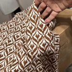 New York & Co dress M brown white sleeveless VNeck Size M Photo 6