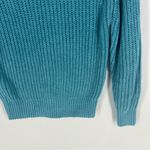 Aritzia WILFRED x Salette Chenille Knit Pullover Sweater Teal Blue Size XS Photo 8