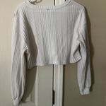Garage White  cropped v neck sweater Photo 1