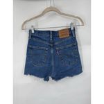 Levi's Premium Denim Ribcage Jean Shorts Women 24 Blue Button Fly Preppy Western Photo 1
