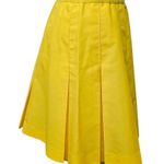 Vintage Lily's of Beverly Hills 90s Yellow Pleated Tennis Mini Skirt Size 12 Photo 3