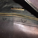 Tory Burch  Black Fleming Art Deco Diamond Quilted Crossbody Shoulder Bag Clutch Photo 7