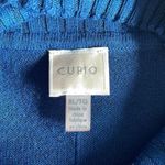 cupio  Womens Cowl Neck Sweater Pullover Long Sleeve‎ Knit Ribbed Blue Size XL Photo 5