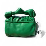 ZARA Mini Green Knot Crossbody Purse – Sculptural Shoulder Bag NWT Photo 3