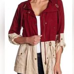 Blu Pepper  color lock anarok zip up fall jacket maroon khaki size M Photo 0
