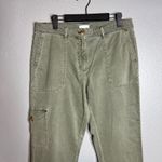 J Jill Straight Leg Cargo Pant Size 10 Olive Green Cotton Tencel Casual Everyday Photo 3