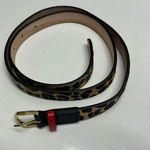 Royal Albartross Women’s Leopard Animal Print Hair Textured Adjustable Belt Med Brown Photo 0