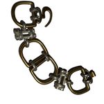 Rare One Of A Kind Horse Bit Modernist Multi Metal Bracelet Unisex Photo 2