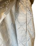 MUNTHE Hico Eyelet Ruffle Sleeve Cotton Shift Dress (10/US, 42/EU) White Photo 7