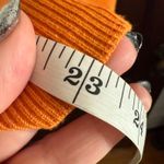 BODEN | Pumpkin Orange Cotton Puff sleeve Short Sleeve Cardigan Sweater | Size 6 Photo 7