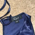 Rails  Solene Satin Midi Sheath Slip Dress Navy‎ Blue XS Photo 8