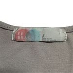 Free People  Beach Long Sleeve Gray Asymmetrical Mini Dress Small Photo 4