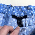 Forever 21  Light Blue White Floral Daisy Mini Tiered Skirt Size M Photo 4