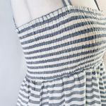 Lumière New  Striped Smocked Babydoll Dress Blue White Photo 9