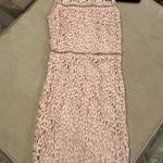 AQUA Pink Lace Mini Dress Photo 1