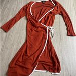 Forever 21  Rust Long Sleeve Wrap Dress Photo 0