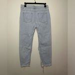 Brooklyn Karma  Fishnet Boyfriend Jeans in Light Steel Blue Size Small Mixology Photo 1