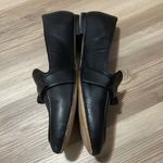 Talbots  black Leather Loafers  Flats Womens 9.5 Top tie accent Slip on Casual Photo 6