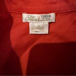 Shoshanna  Annette Red Shirt‎ Dress Women’s Size 2 Puff Sleeve Button Front Tie Photo 6