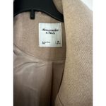 Abercrombie & Fitch Wool blend oversized boxy light brown tan coat sz Medium Photo 3