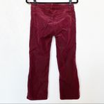 J Brand Oxblood Corduroy Selena Bootcut Cropped Pants Size 27 Photo 7