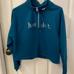 Nike  Women’s 1/3 Zip Hoodie dark green size medium Photo 0